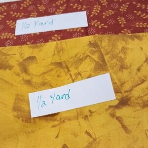 Fabric Bundle 2 pieces Quilting‎ Cotton  Sewing Project 1 yard total